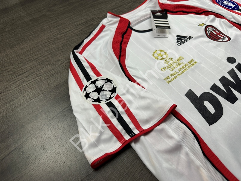 [Retro] - เสื้อฟุตบอล ย้อนยุค Ac Milan Away เอซี มิลาน เยือน ปี 2006/07 อาร์ม UCL -03