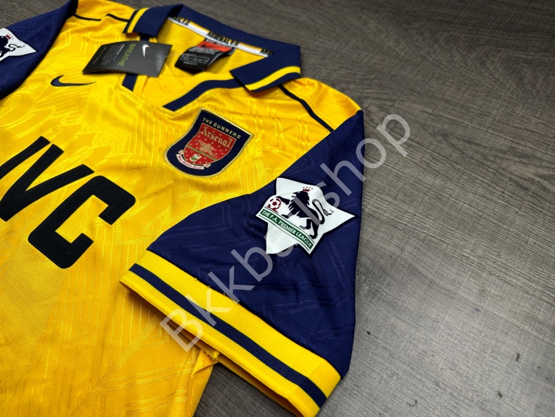 [Retro] - เสื้อฟุตบอล ย้อนยุค Arsenal Away อาเซน่อล เยือน ปี 1996/97 อาร์มพรีเมียร์ลีค - 03
