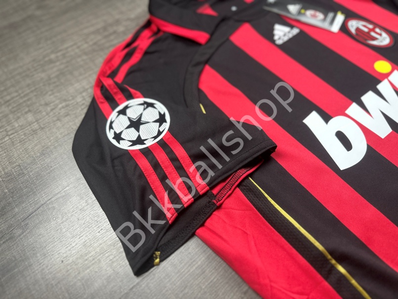[Retro] - เสื้อฟุตบอล ย้อนยุค Ac Milan Home เอซี มิลาน เหย้า ปี 2006/07 อาร์ม UCL -03