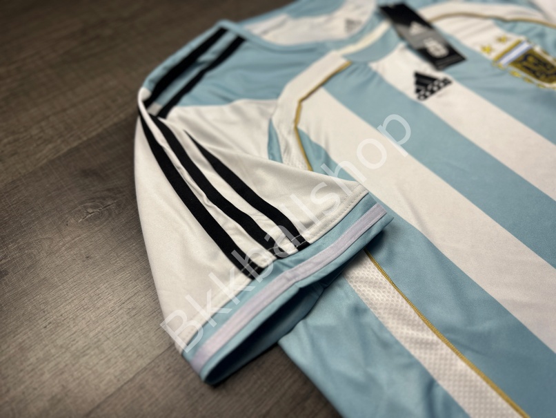 [Retro] - เสื้อฟุตบอล ย้อนยุค ทีมชาติ Argentina Home อาร์เจนติน่า เหย้า ฟุตบอลโลก ปี 2006 - 03