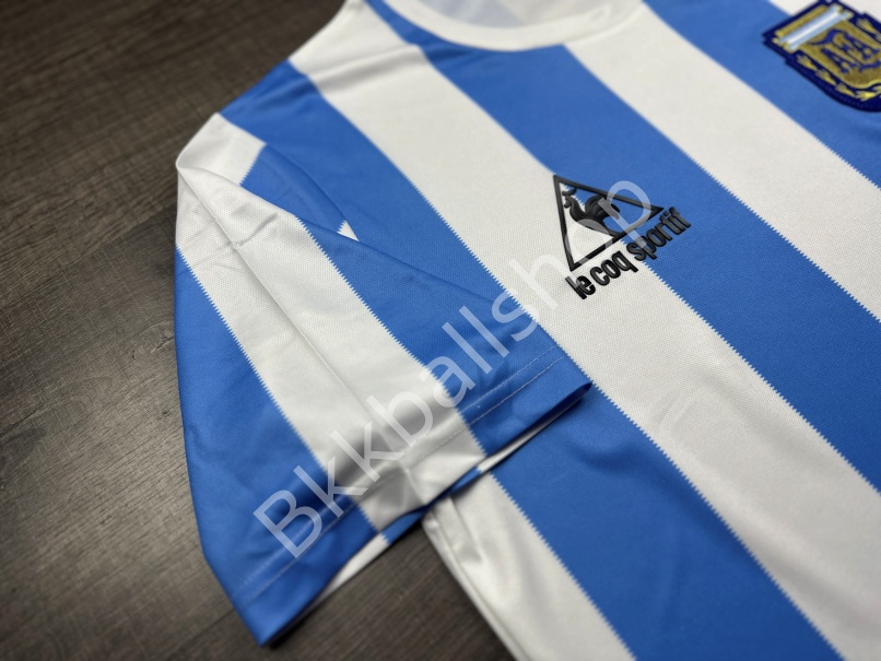 [Retro] - เสื้อฟุตบอล ย้อนยุค ทีมชาติ Argentina Home อาร์เจนติน่า เหย้า ฟุตบอลโลก ปี 1986 - 03