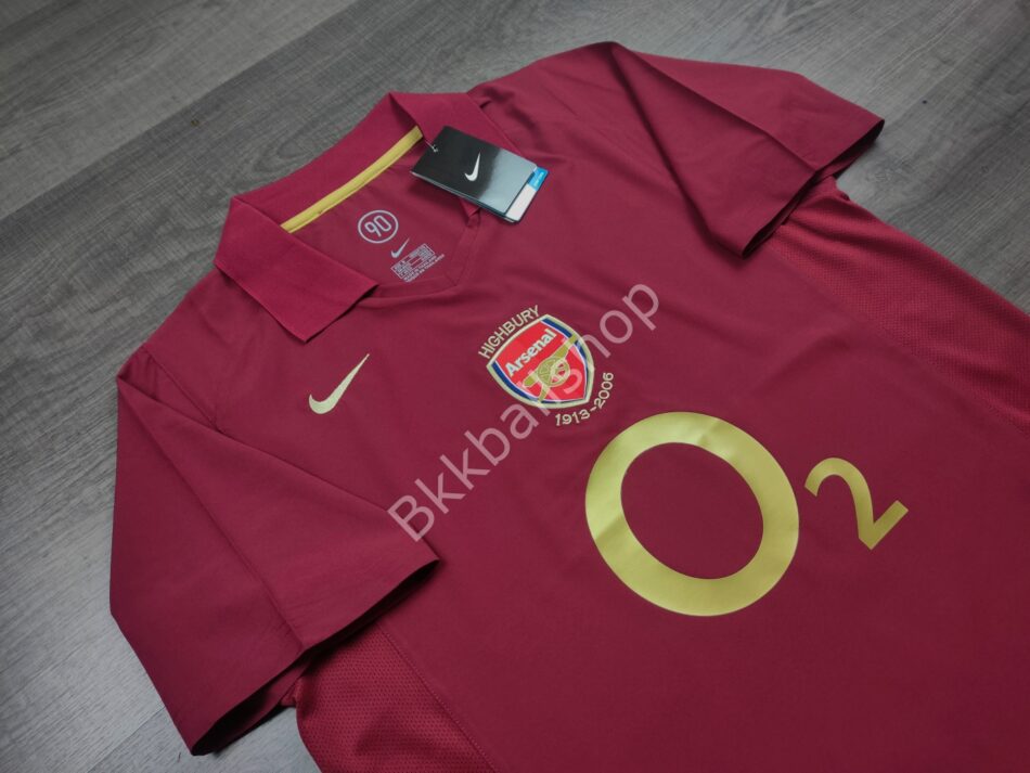 [Retro] - เสื้อฟุตบอล ย้อนยุค Arsenal Home อาเซน่อล เหย้า ปี 2005/06 - 01